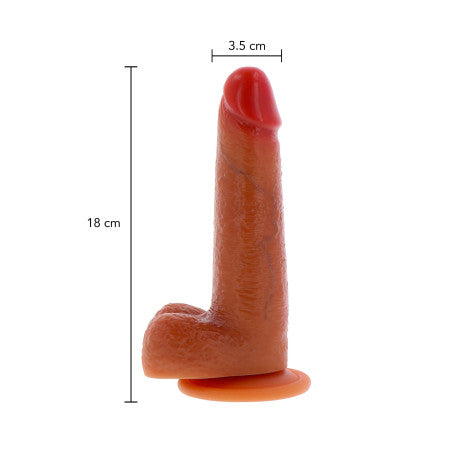 Dildo Realistico con Prepuzio Mobile in Silicone