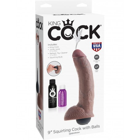 Dildo Realistico Squirting King Cock con Pompetta