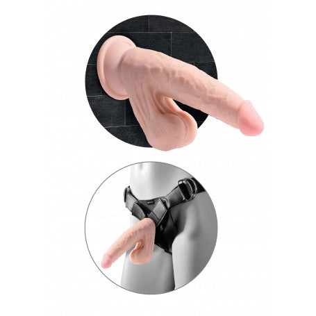 Dildo Realistico King Cock Triple Density con Ventosa 3D 4 misure