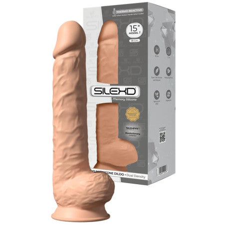 Fallo Realistico SILEXD 38 cm con Ventosa e Silicone a Memoria