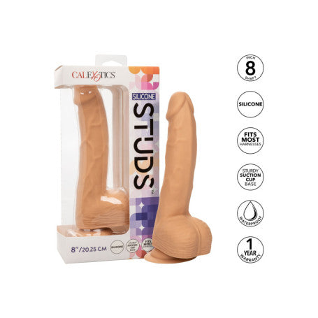 Dildo Realistico in Silicone Studs 6"- 8” con Ventosa