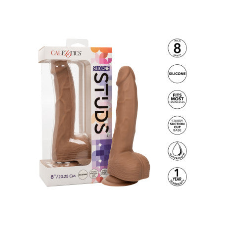 Dildo Realistico in Silicone Studs 6"- 8” con Ventosa