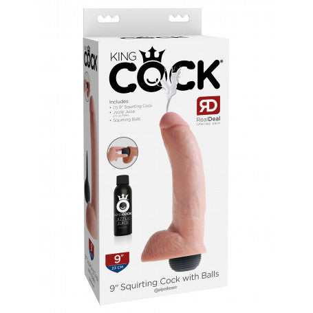 Dildo Realistico Squirting King Cock con Pompetta