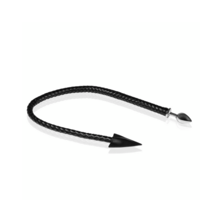 Plug Anale Devil’s Tail – Ouch! | Coda Diabolica in Pelle PU & Plug Metallico