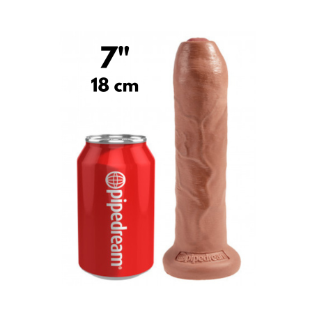 King Cock 7" Uncut con Prepuzio Mobile