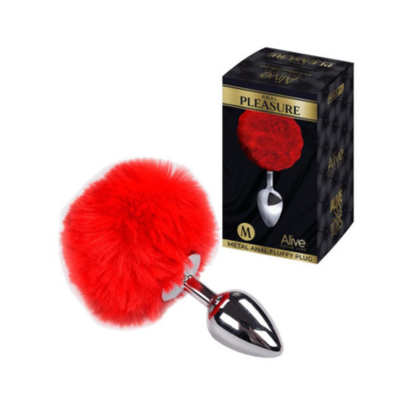 Plug Anale con Coda Fluffy Medium  – Alive | Pompon Morbido & Gioco Anale Sensuale