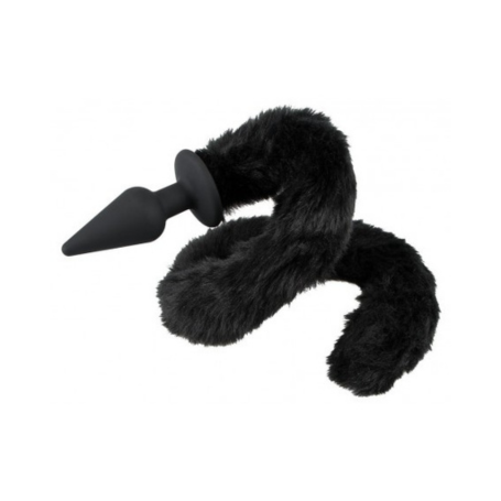 Plug Anale con Coda Fallica – Bad Kitty | Coda Furry Nera & Vibrazioni Selvagge