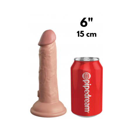 Dildo Vibrante King Cock Elite 6” a Doppia Densità