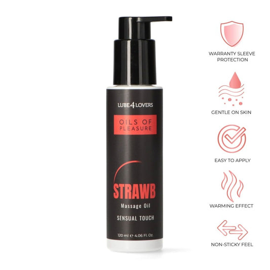 Olio da massaggio aromatizzato  effetto caldo 120 ml lube4toys