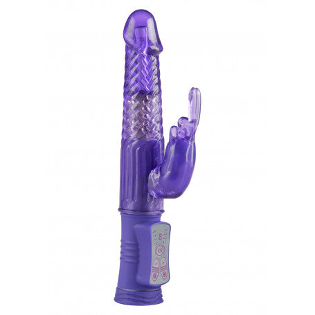 Vibratore vaginale rabbit viola Happy Hugging Bunny