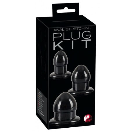Set Plug Anali 3 Pezzi – Mini, Medium, Maxi | Silicone Nero | Allenamento Progressivo