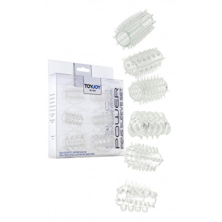 Kit guaina fallica Power Penis Sleeve Set clear