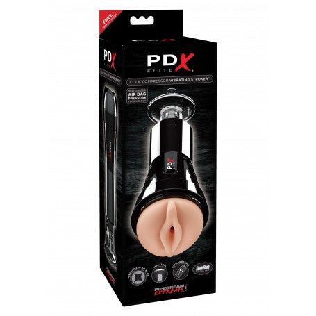 PDX Elite Cock Compressor Vibr Stroker Automatico USB