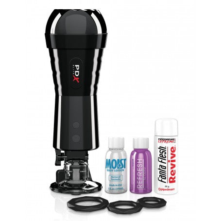 PDX Elite Cock Compressor Vibr Stroker Automatico USB
