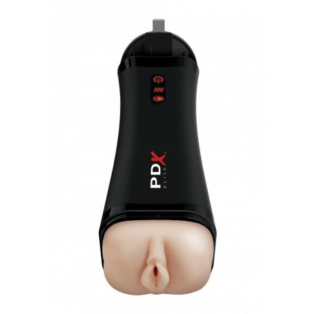 PDX Elite Talk-Back Super Stroker Automatico con Sensori Intelligenti e Funzione Vocale