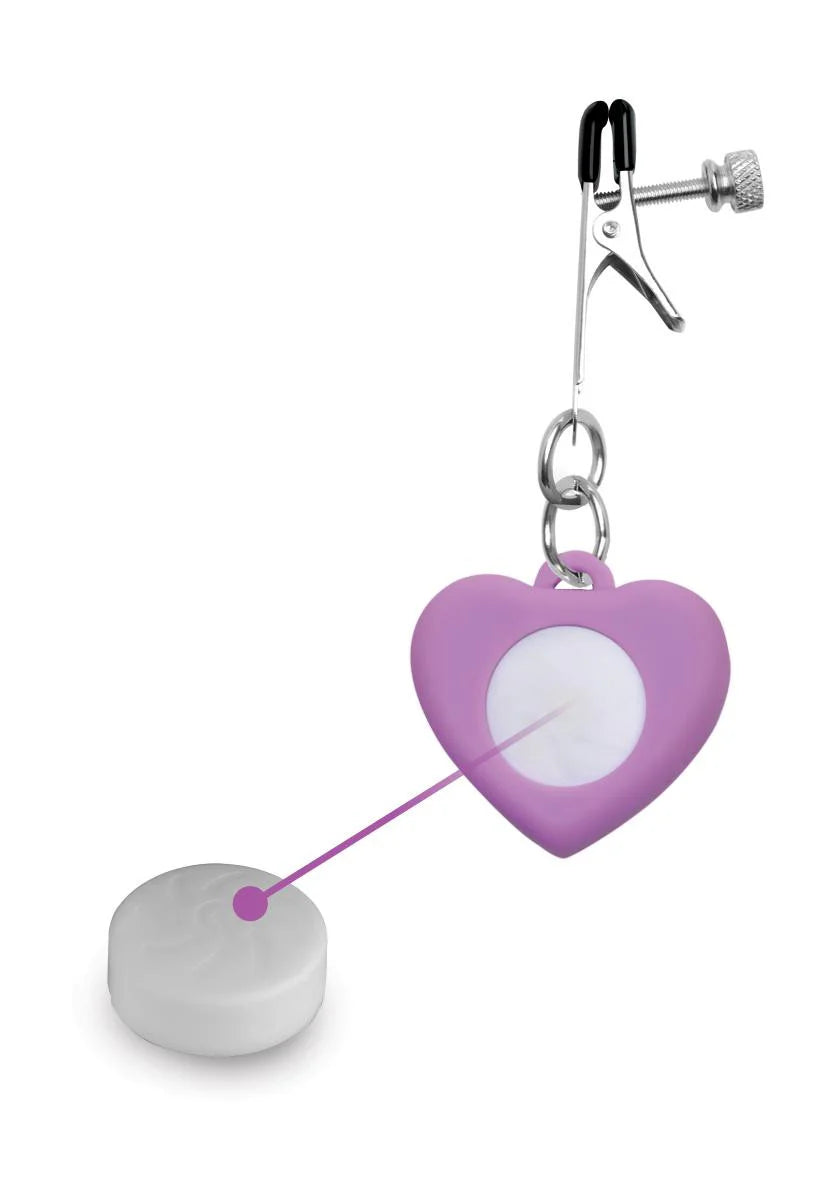 Morsetti capezzolo con luci LED Heart