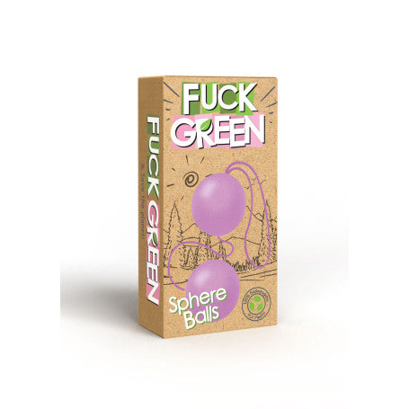 Palline Kegel  Biodegradabili FUCK GREEN – Rosa e Verde