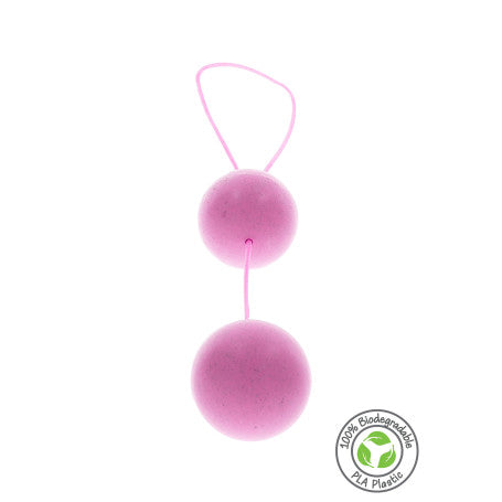 Palline Kegel  Biodegradabili FUCK GREEN – Rosa e Verde