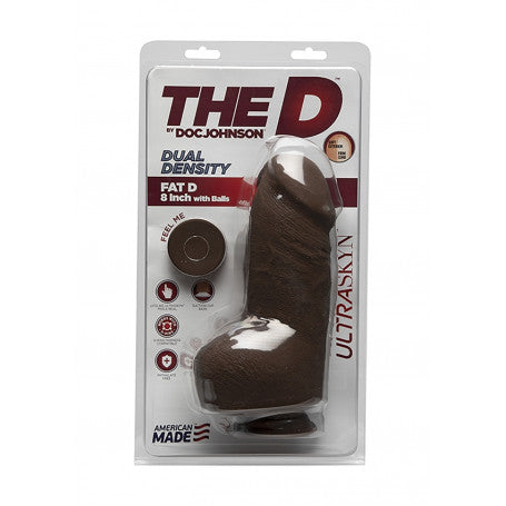 Dildo Realistico Grosso Dual Density Fat D + Balls 8”
