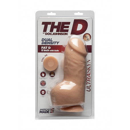 Dildo Realistico Grosso Dual Density Fat D + Balls 8”