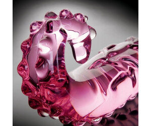 Icicles No.24 in Vetro Soffiato Rosa – Rilievi Avvolgenti, Sensualità Fluida