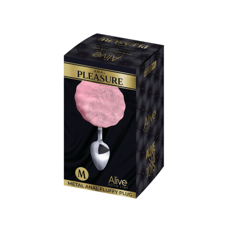 Plug Anale con Coda Fluffy Medium  – Alive | Pompon Morbido & Gioco Anale Sensuale