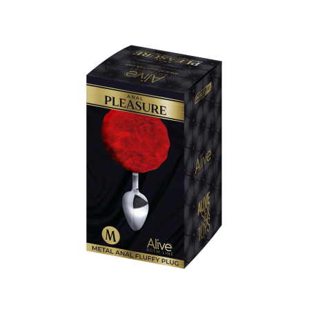 Plug Anale con Coda Fluffy Medium  – Alive | Pompon Morbido & Gioco Anale Sensuale