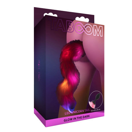 Plug Anale con Coda Unicorn – Taboom | Coda LED & Gioco Fantasy Luminoso