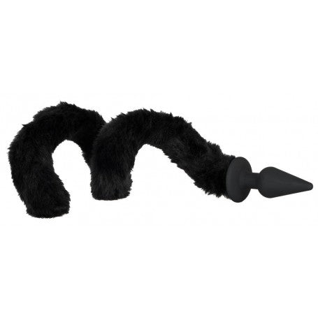 Plug Anale con Coda Fallica – Bad Kitty | Coda Furry Nera & Vibrazioni Selvagge
