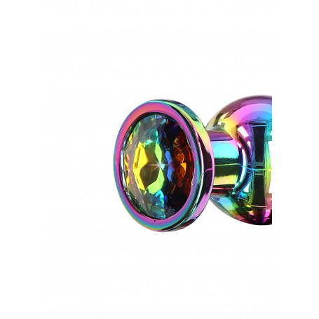 Plug Anale Metallo Arcobaleno – Twilight Bum Bijou | Gioiello Luminoso & Eleganza Rainbow BIJOU