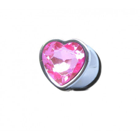 Plug Anale in Metallo con Gioiello Rosa – Godo di +