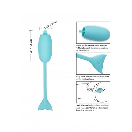 Ovulo Vibrante Kegel Ricaricabile in Silicone