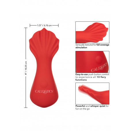 Stimolatore Vaginale Red Hot Fuego – California Exotic | Vibrazioni Intense & Punta Flessibile