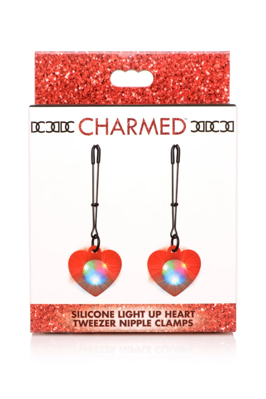 Morsetti capezzolo con luci LED Heart