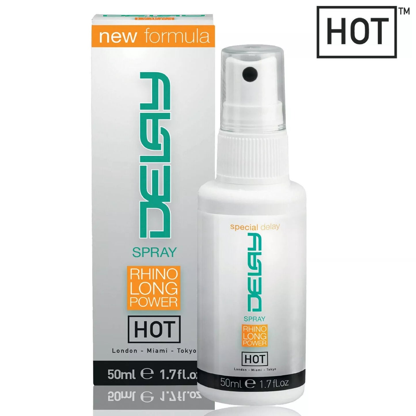 Ritardante maschile Delay Spray 50ml rhino long power