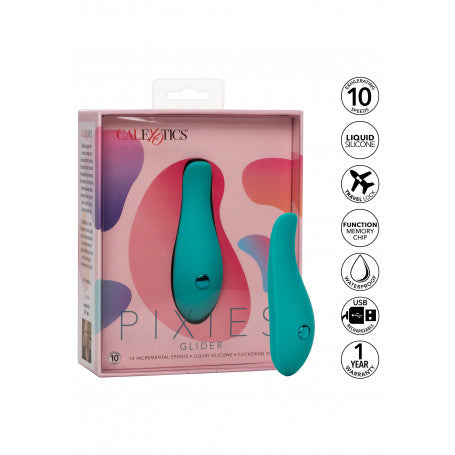 Stimolatore vaginale Pixies Glider vibrante a due lati in silicone ricaricabile