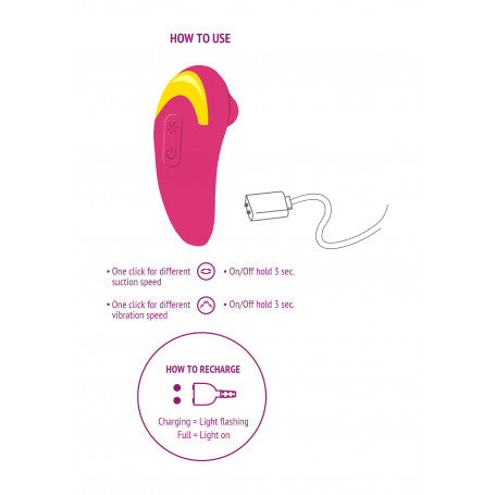 Stimolatore Clitoride Xocoon Infinite Love – Succhia & Vibra con Effetto Oral Love (Hot Pink)