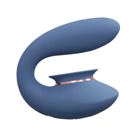 Vibratore C-Shape a Doppia Stimolazione con Linguetta “Twitch 3 Innovation” – Triplo Motore