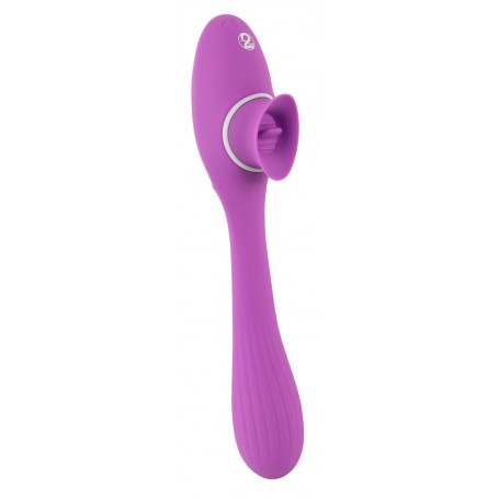 Vibratore 2 Function Bendable – Punto G & Clitoride con Lingua Vibrante in Silicone