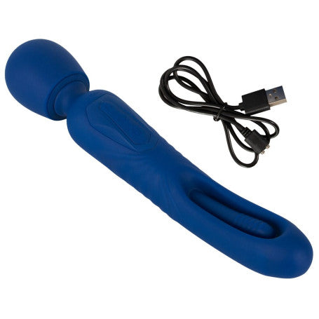 Vibratore 2 in 1 Wand with Flicking Tougue Sweet Smile