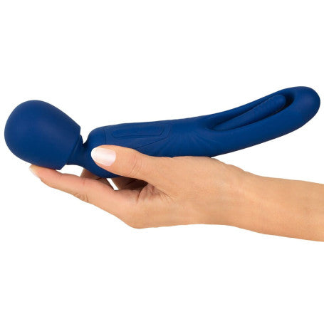 Vibratore 2 in 1 Wand with Flicking Tougue Sweet Smile