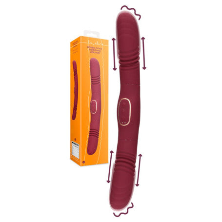 Vibratore Double-Sided Loveline – Doppia Spinta & Doppio Piacere in Silicone Rosso