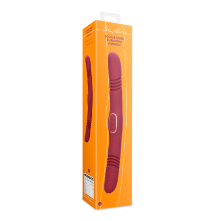 Vibratore Double-Sided Loveline – Doppia Spinta & Doppio Piacere in Silicone Rosso