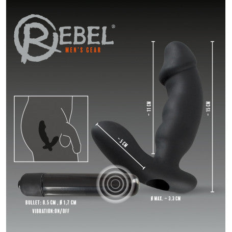 Vibratore Prostatico Rebel – Doppia Stimolazione Interna & Perineo