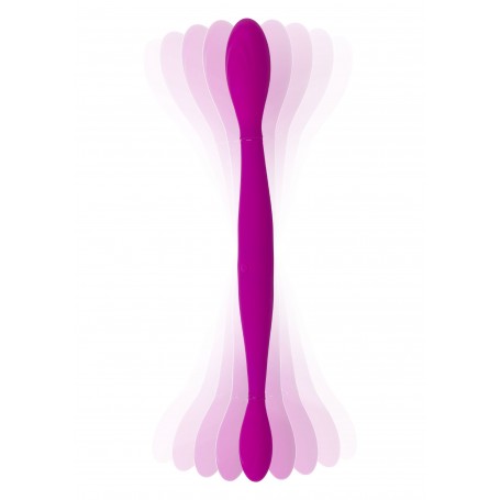 Vibratore Doppio Infinity TOYJOY – Doppio Dildo Flessibile per Doppia Penetrazione in Silicone