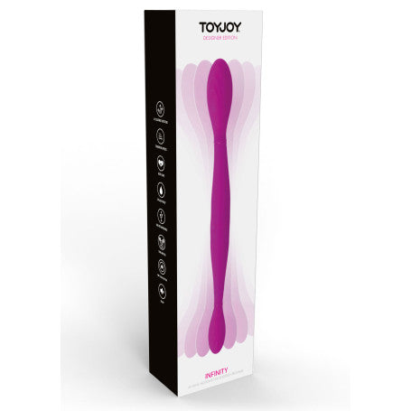 Vibratore Doppio Infinity TOYJOY – Doppio Dildo Flessibile per Doppia Penetrazione in Silicone