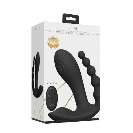 Vive Kata – Vibratore doppio vaginale e anale con triplo motore F1