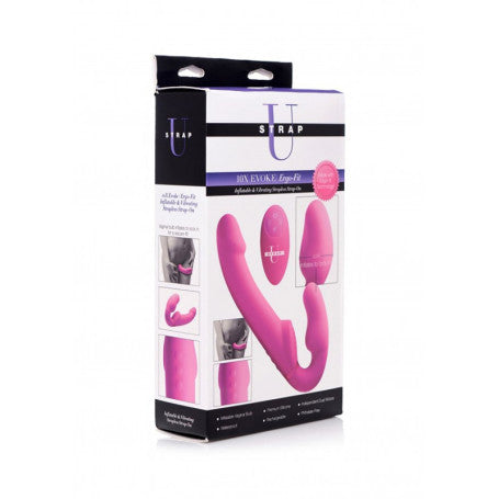 Evoke Ergo Fit 10X – Strap On Gonfiabile con Telecomando WirelessCura e Sicurezza