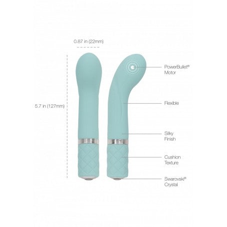 Vibratore mini vaginale per punto G stimolatore ricaricabile in silicone g spot rosa turchese