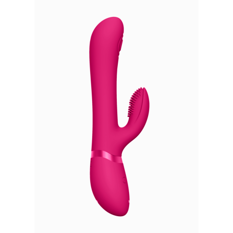 Vibratore rabbit in silicone con testine intercambiabili stimolatore vaginale vive